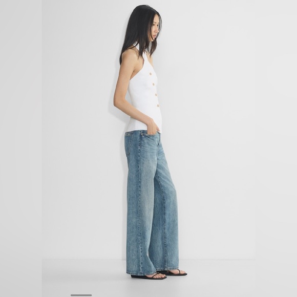 NWT Aritzia Wilfred CruiseLinen™ Lisbon Vest White Size 6 Slim-fit linen halter - Picture 4 of 16